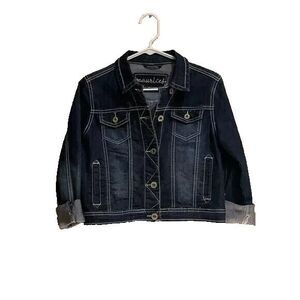 Maurices Jean Jacket, size large womens western light weight‎  Denim
